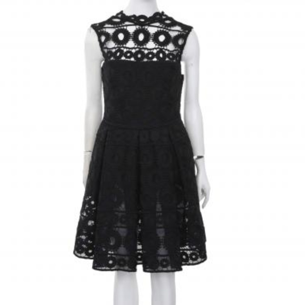 Maje • Rodeo Lace Fit & Flare Party Mini Dress M